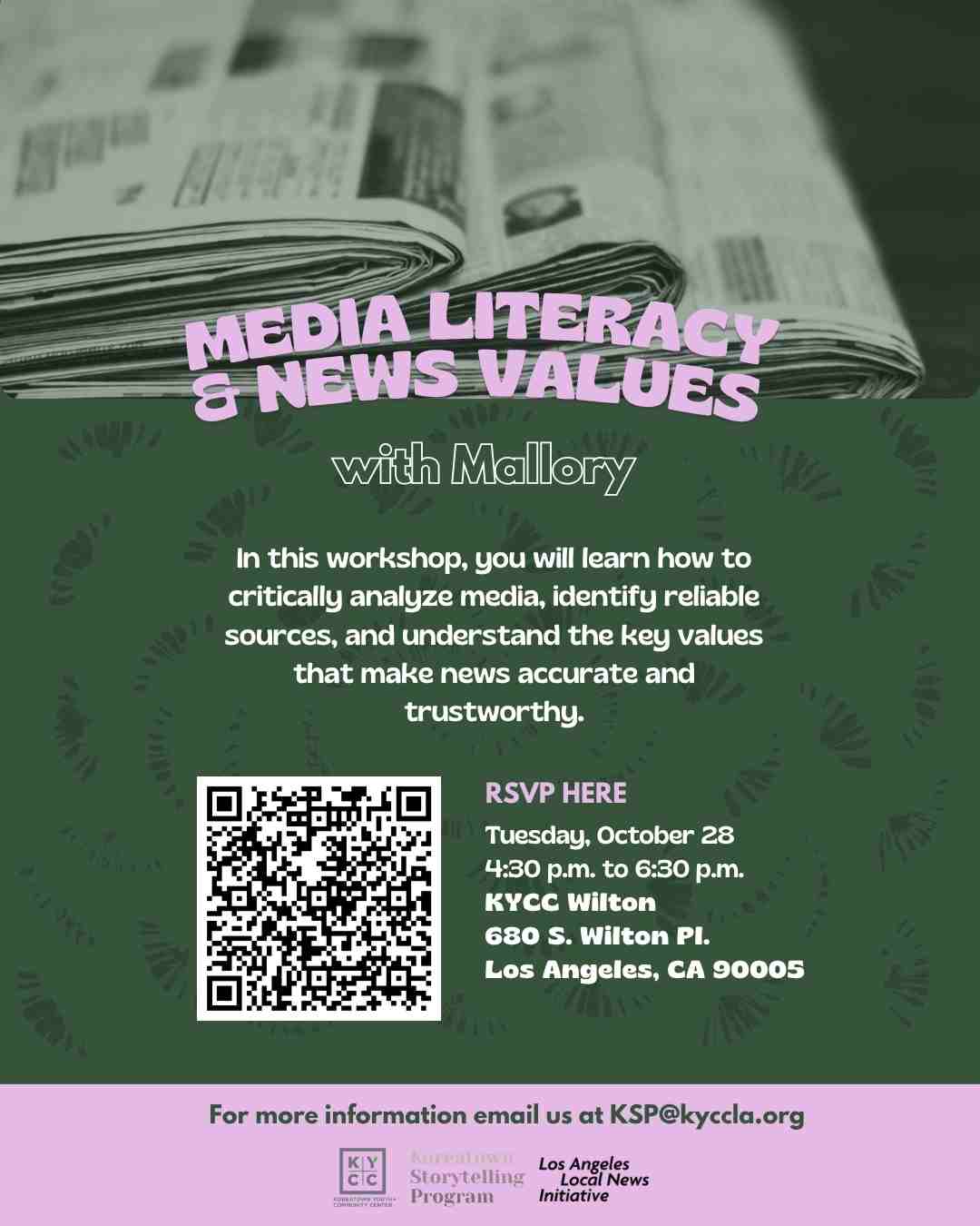 Media Literacy and News Values Flyer (Instagram Post (45))